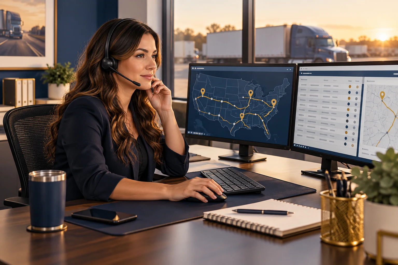 NorthLink Worldwide dispatcher searching for freight loads for dry van owner operators